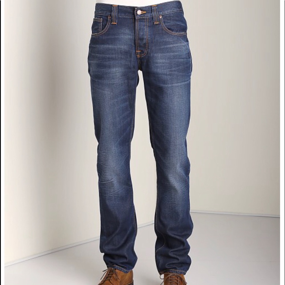 Nudie Jeans Grim Tim Steely Blues Jeans